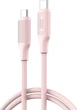 Kabel XO NB-Q265B-CC USB-C to USB-C 60W Power Delivery 1 m Pink (6920680855025) - obraz 1