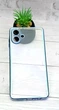 Чехол Luxury Case для Samsung Galaxy A08 / A085 бампер силиконовый блестящий голубой - изображение 4