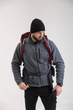 Чоловіча флісова кофта з вишивкою Columbia графітова 2XL - зображення 2