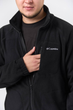 Чоловіча флісова кофта з вишивкою Columbia чорна 3XL - зображення 4