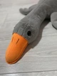 Мягкая игрушка-подушка Антистресс Серый Гусь 120 см — Плюшевый гусь обнимашка - изображение 6