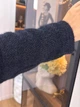 Теплый женский костюм с широкими брюками палаццо из альпаки прогулочный на зиму Черный, 40-42 - изображение 5