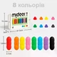 Восковые карандаши Mideer в виде фасоли 8 цветов (MD6219) - изображение 4