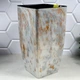 Вазон високий Квадро Stone 2,7 л 16×16×30 см срібний опал Алеана - зображення 1