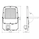 LED прожектор VIDEX F5 50W 3000-5000-6500K с датчиком движения 230V White (VL-F5-050CW-S) - изображение 8