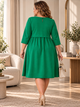 Сукня трикотажна 1357/2 зелена 52 (XXL) розмір - изображение 2