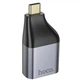 Переходник Hoco UA35 Type-C to RJ45 100 Mbs Metal grey - изображение 4