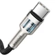Дата кабель Baseus Cafule Metal Type-C to Type-C 100W 1m CATJK-C Черный - изображение 4