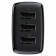 Сетевое зарядное устройство Baseus Compact 17W 3USB-A CCXJ02 Черный - изображение 4