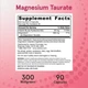 Мінерали Jarrow Formulas Магній таурат 300 мг Magnesium Taurate 90 вегетаріанських капсул - зображення 3
