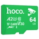 Карта пам'яті Hoco microSDXC Class 10 64GB без адаптера Зелений - зображення 1