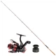 Спиннинг Shimano High Carbon 2.4 м с катушкой КX2000 тест 3–15 г, быстрый строй для ловли окуня и судака - изображение 1
