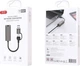 Hub USB-C XO HUB018 USB-C/USB-A to RJ45 (6920680861682) - obraz 2