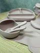 Набор детской посуды TS Kitchen Мишка силиконового 7 предметов Розовый HP34546P - изображение 3