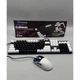 Комплект проволочной клавиатуры мембранной с подсветкой + мышка RGB USB XSTRIKE X-1011 раскладка ENG/UA мышка и клавиатура набор игровой мышь с клавиатурой с подсветкой для ПК и ноутбука Черный с белым - изображение 3