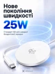 Беспроводное зарядное устройство LEXEGO Qi2 25W USB Type-C для телефона айфона самсунга наушников магнитная беспроводная зарядка MagSafe для iPhone 12 13 14 15 16 17 18 AirPods Samsung Android алюминиевая белая (25MAG-W) - изображение 3