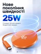 Беспроводное зарядное устройство LEXEGO Qi2 25W USB Type-C для телефона айфона самсунга наушников магнитная беспроводная зарядка MagSafe для iPhone 12 13 14 15 16 17 18 AirPods Samsung Android алюминиевая оранжевая (25MAG-O) - изображение 3
