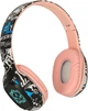 Słuchawki bezprzewodowe nauszne KIK RGB P95 Różowe (5903039766082) - obraz 4