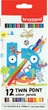 Zestaw kredek ołówkowych dwustronnych Bruynzeel Kids Twin Point 12 szt. (8712079420970) - obraz 1