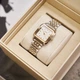 Жіночий годинник Burker Watches Macy сріблястий та золотистий з білим циферблатом (MCGS) - изображение 4