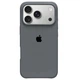 Чохол Fiji Silicone Case для Apple iPhone 18 Pro Max бампер накладка Soft Touch з мікрофіброю Carbon Grey - зображення 1