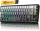 Игровая магнитная клавиатура ATTACK SHARK X68 HE Grey Магнитные свечи 65% Hall Effect Rapid Trigger 0.01мм Hot-Swap 8000Hz RGB PBT Double-shot USB Type-C - изображение 1