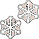 Metalowa łamigłówka Huzzle Płatek śniegu 515017 (5407005150177) - obraz 3