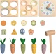 Drewniana kostka edukacyjna Tooky Toy Wiosenna 5 w 1 TP551 (6976831555573) - obraz 5