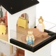 Ігровий набір Tooky Toy Дерев'яний ляльковий будиночок 25 предметів TP549 (6976831555610) - зображення 6