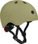 Kask dla dziec Scoot and Ride z lampką 51–55 cm Oliwkowy (9120133000089) - obraz 1