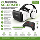 VR очки Shinecon SC-G06EB+ с геймпадом Mocute 053 - гарнитура виртуальной реальности со встроенными Bluetooth наушниками - изображение 1