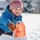 Снежколеп-песколеп 3D Снеговик , Пластиковая форма для лепки из снега и песка 19х14см Оранжевый - изображение 4
