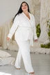 Женский брючный комплект Ка1424 Айвори, 3XL - изображение 4