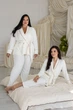 Женский брючный комплект Ка1424 Айвори, 3XL - изображение 5