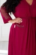 Женский вискозный длинный 130 см халат Хм1235 Марсала, 3XL - изображение 5