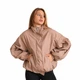 Бомбер в бежевом цвете oversize с резинкой по низу L - изображение 1