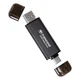 Портативний SSD накопичувач Transcend ESD310C 1TB (TS1TESD310C) 2 інтерфейси USB-C + A сірий - изображение 1