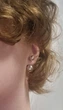 Сережки-пусети "Dior" (куля) зі срібла 925 проби, срібні сережки 925 проба вкрутки Сфери, круглі, кульки, діори - изображение 7