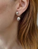 Сережки-пусети "Dior" (куля) зі срібла 925 проби, срібні сережки 925 проба вкрутки Сфери, круглі, кульки, діори - изображение 8