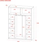 Шкаф купе Doros G-Caiser Антрацит/Белый 2 ДСП / 3 части 180 х 60 х 240 см (42005863) - изображение 8