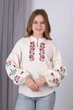 Вишиванка для дівчинки Mevis 5790-02 льон молочний 158 - зображення 1