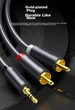 Аудио-кабель Ugreen 90658 3.5 мм - 2xRCA 20 м - изображение 5