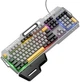 Дротова клавіатура Hoco GM702 Vistoso Gaming USB Type-A Wired Keyboard Cyrillic Gray/Black - изображение 5