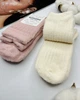 Дитячі шкарпетки плюшеві теплі з вовни альпаки Корона набір 2 пари 21-26 розмір Молочний Рожевий - изображение 4