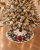Коврик под елку 90 см Christmas, велюровая декоративная юбка с рождественским рисунком - изображение 3