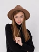 Вовняний капелюх Федора з ремінцем, пірсингом, ланцюжком WOOL SIA коричневий - зображення 3
