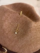 Вовняний капелюх Федора з ремінцем, пірсингом, ланцюжком WOOL SIA коричневий - зображення 7