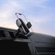 Бездротовий автомобільний зарядний пристрій Тримач для телефону Baseus LightChaser Wireless Charging Electric Car Mount з технологією Qi 15W Чорний - зображення 8