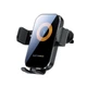 Автомобільний тримач для телефону з бездротовою зарядкою Wireless Car Charger X12 |15W| Чорний - зображення 1