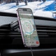Автомобильный держатель для телефона с беспроводной зарядкой HOCO Vision metal magnetic wireless fast charging Car holder (air outlet) HW6 |15W| Черный - изображение 3